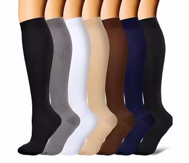 Storpack Trofast Stödstrumpor – Långa Enfärgade