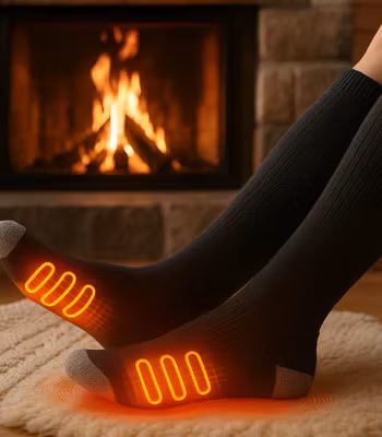 Värmestrumpor med starkt batteri