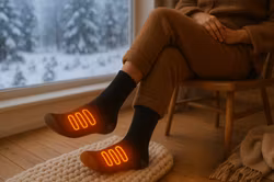 Värmestrumpor med starkt batteri