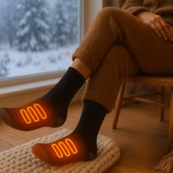 Värmestrumpor med starkt batteri