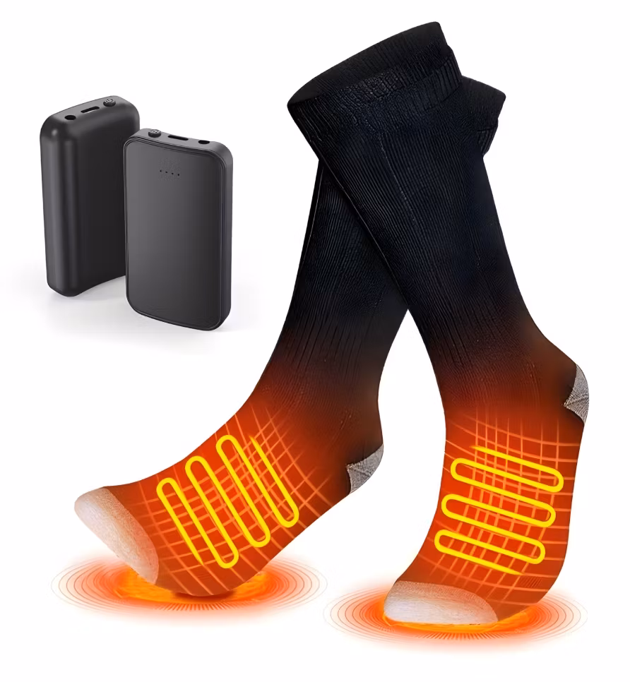 Värmestrumpor med starkt batteri