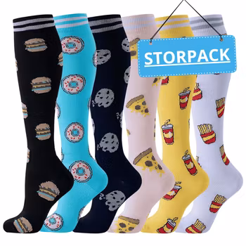Storpack Stödstrumpor – Food Serie 3