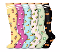 Storpack Stödstrumpor – Fruit and Drink Serie Nr 1