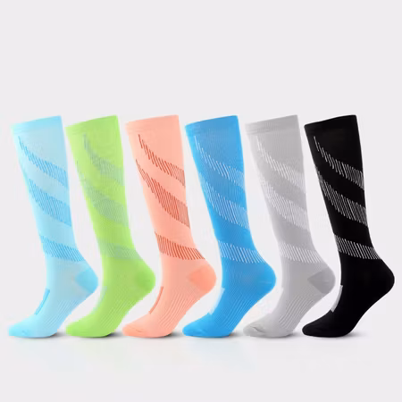 Kompressionsstrumpor Stripes Pure Colour