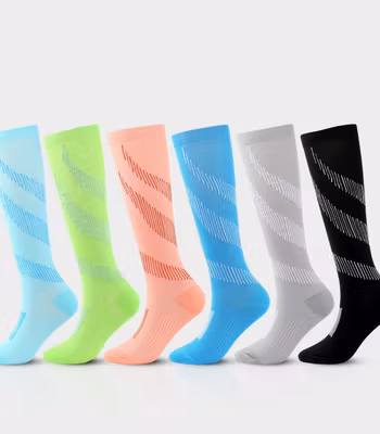 Kompressionsstrumpor Stripes Pure Colour