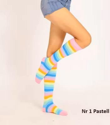 Lång Strumpa Rainbow Serie - Stripe