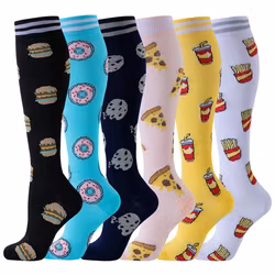 6-Pack Kompressionsstrumpor Food Serie 3