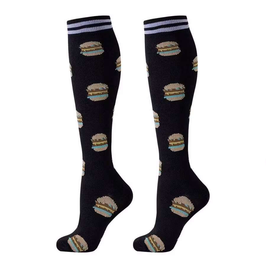 6-Pack Kompressionsstrumpor Food Serie 3