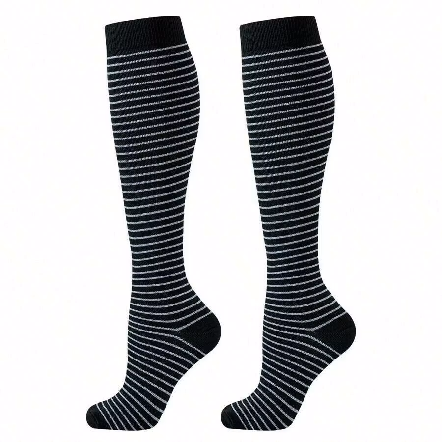 6-Pack Stödstrumpor Midnight Heart and Stripes