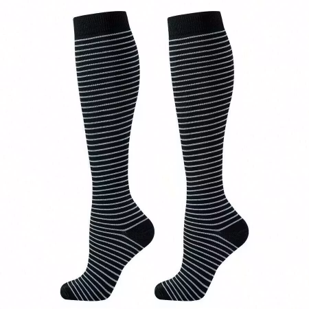 6-Pack Stödstrumpor Midnight Heart and Stripes