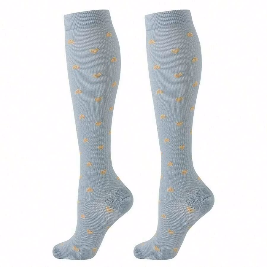 6-Pack Stödstrumpor Midnight Heart and Stripes