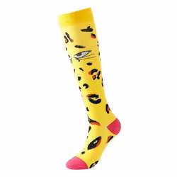 Kompressionsstrumpa Leopard Gul Nr 107