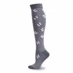 Stödstrumpa Grey with dots Nr 97