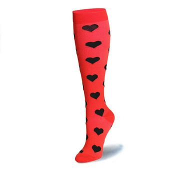 Stödstrumpa Black hearts Nr 91