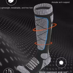 Vinter och fritidsstrumpor Grå-Blå