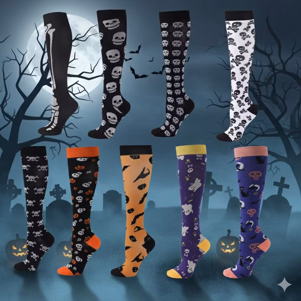 Stödstrumpor Skull and Ghosts