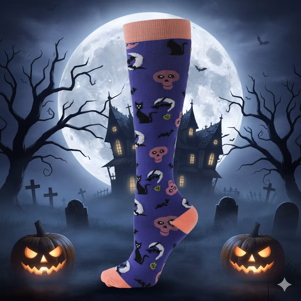 Stödstrumpor Skull and Ghosts