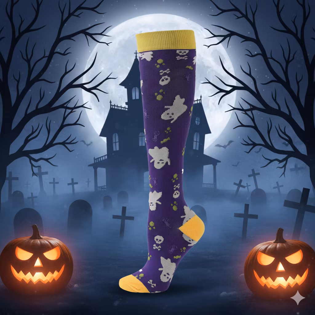 Stödstrumpor Skull and Ghosts