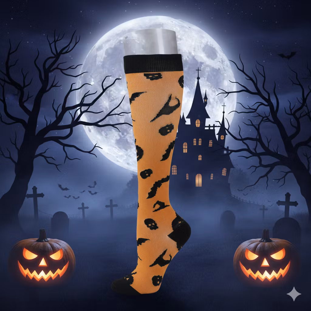 Stödstrumpor Skull and Ghosts