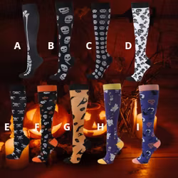 Stödstrumpor Skull and Ghosts