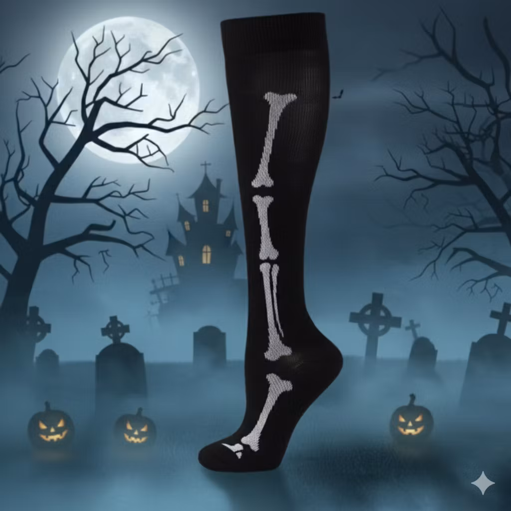 Stödstrumpor Skull and Ghosts