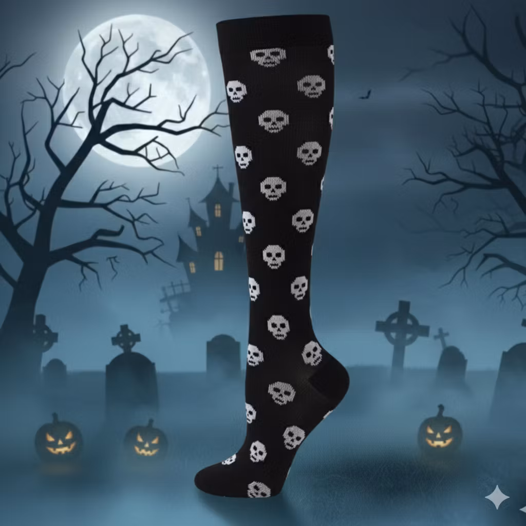 Stödstrumpor Skull and Ghosts