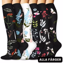 Kompressionsstrumpa Flower