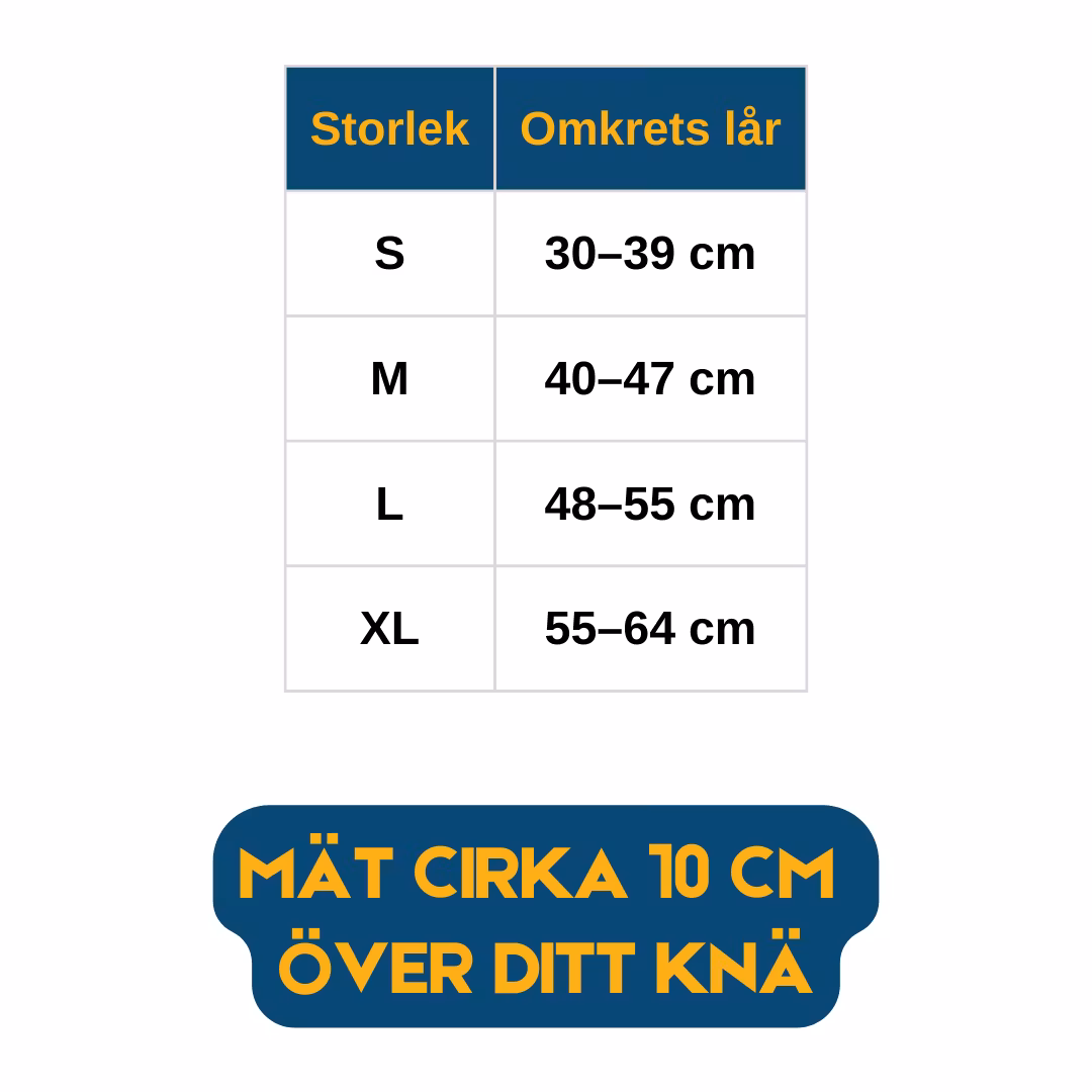 Trofast knäskydd med kompression