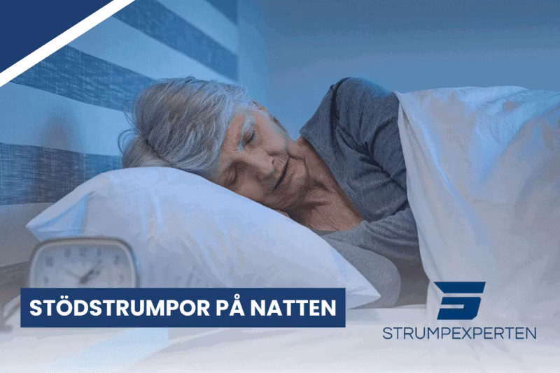 Kan man ha på sig stödstrumpor på natten?