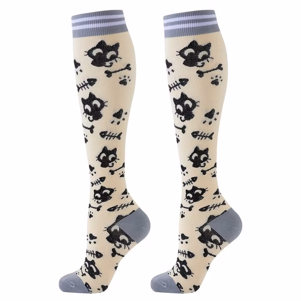 Storpack Stödstrumpor Funny Cats (5-Pack)