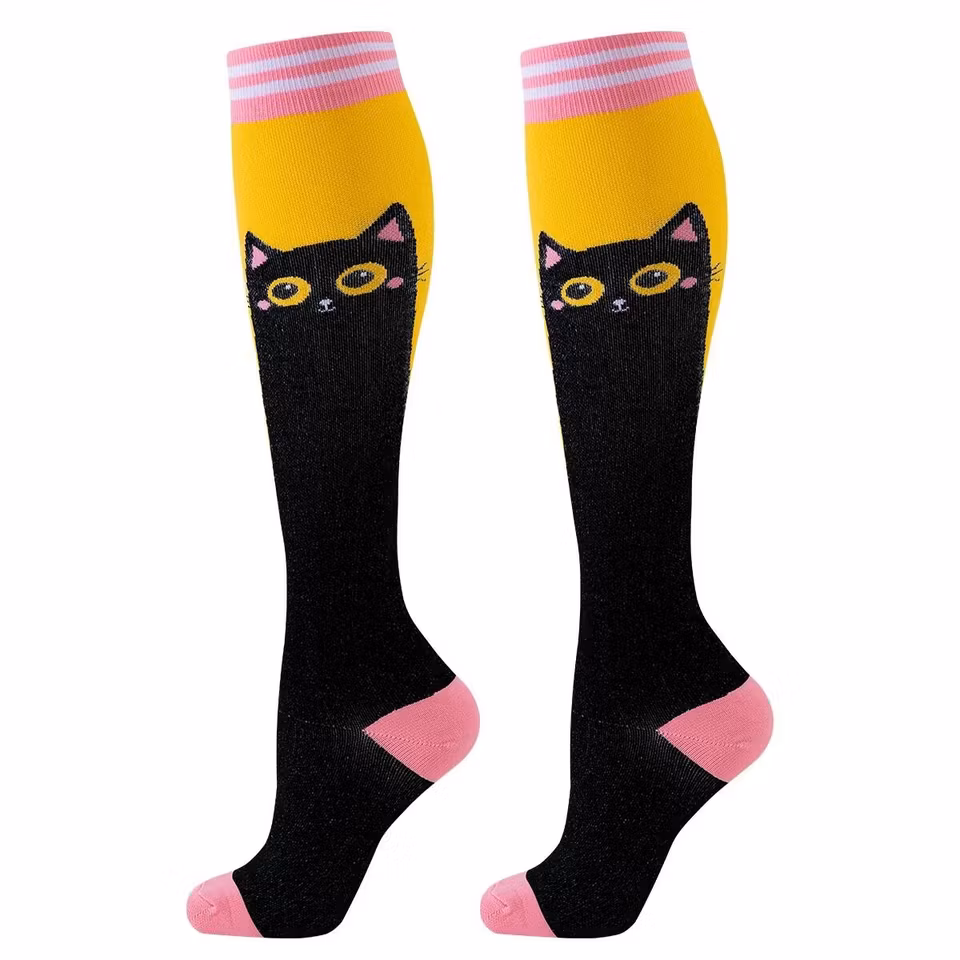 Storpack Stödstrumpor Funny Cats (5-Pack)