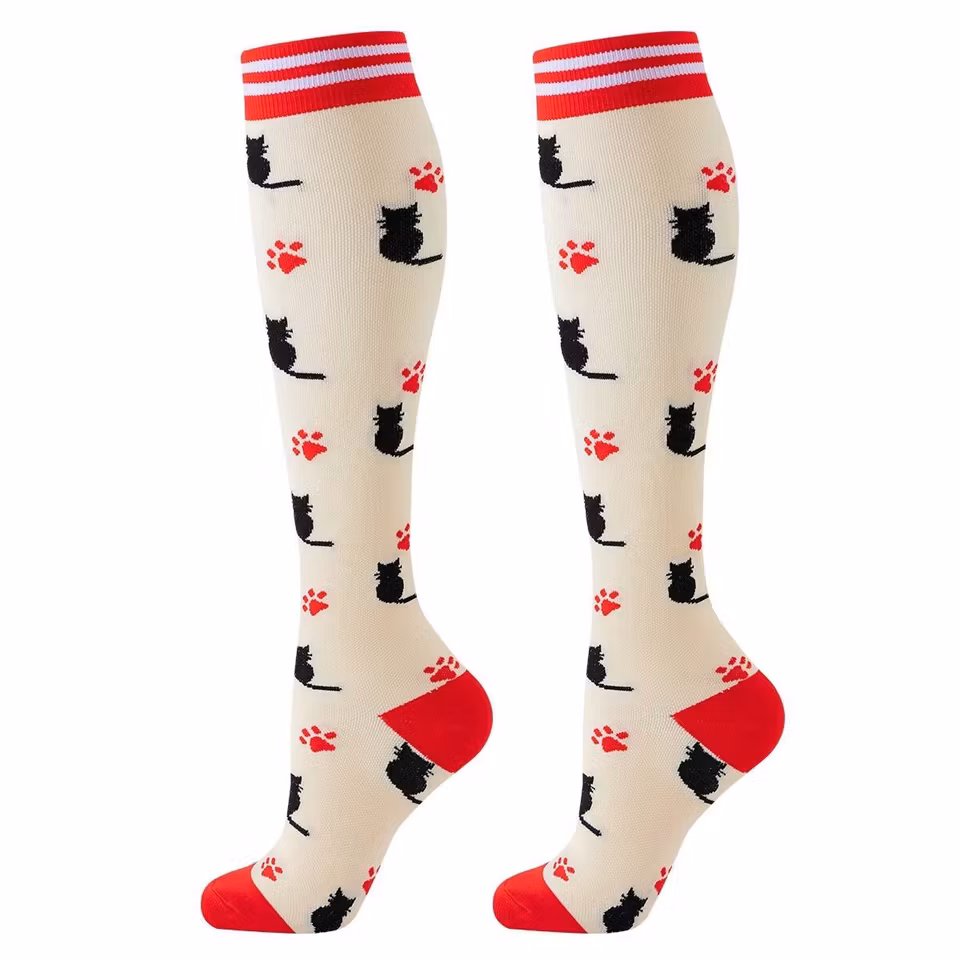 Storpack Stödstrumpor Funny Cats (5-Pack)