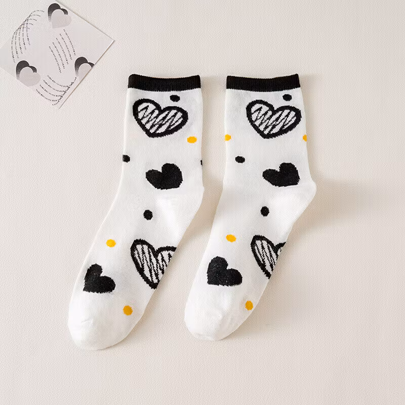 Strumpor Funny Hearts (5-Pack)