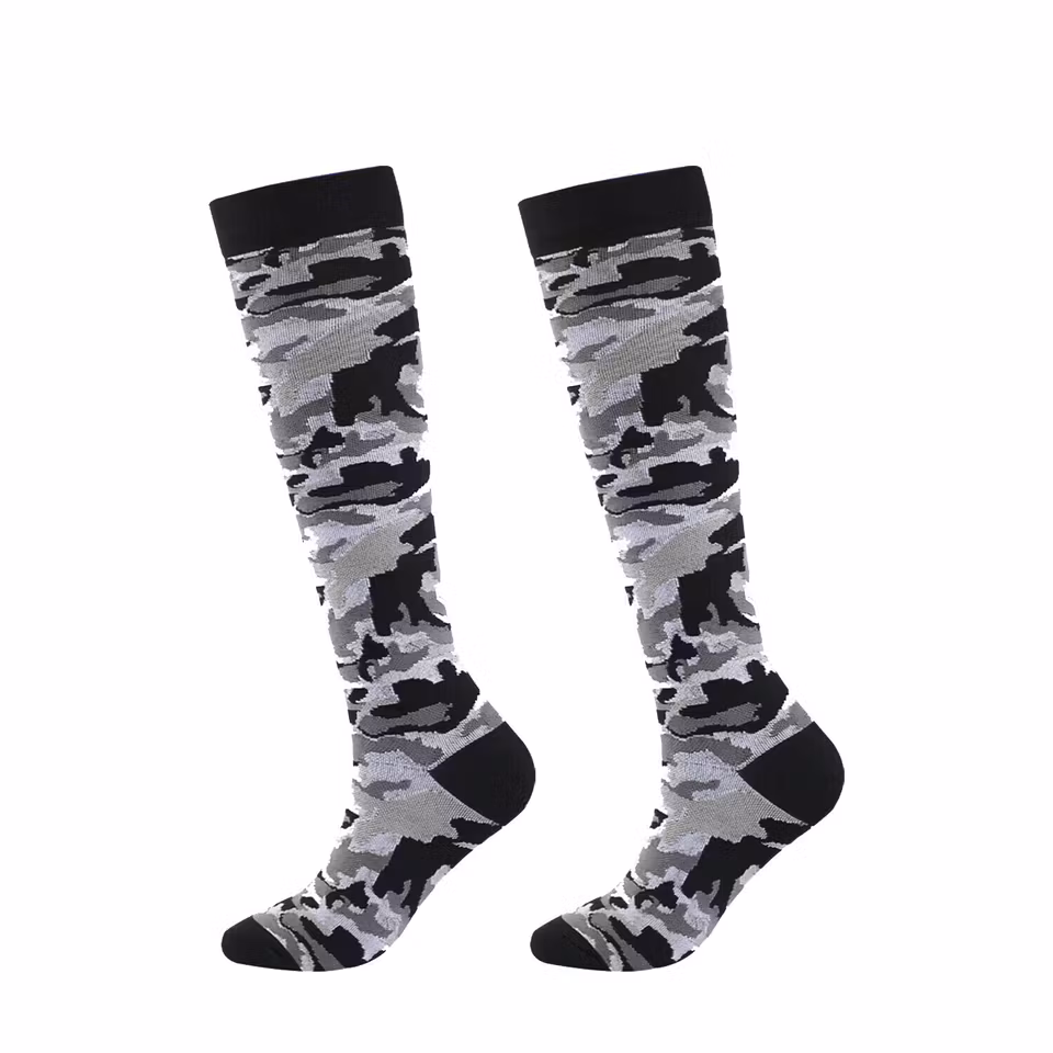 Stödstrumpa Camouflage Grå Nr 110