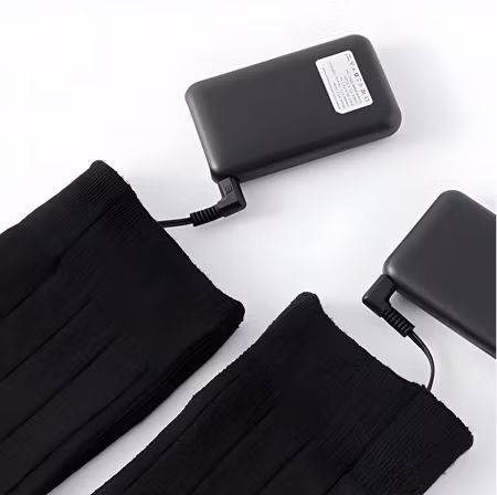 Värmestrumpor med starkt batteri