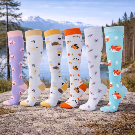 Stödstrumpor Djur - Serie 1