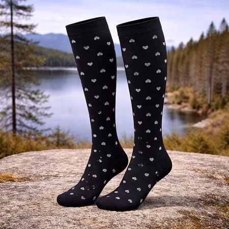 Stödstrumpor White Hearts Nr 141