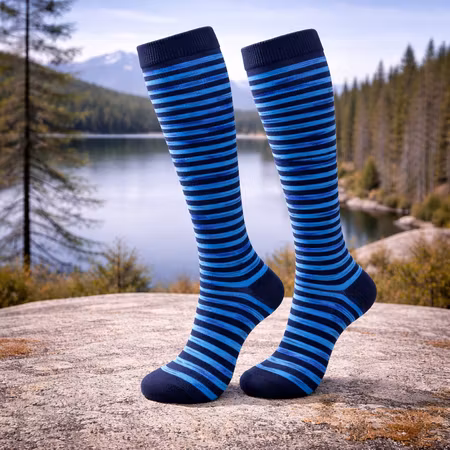 Stödstrumpor Blue Stripes Nr 148