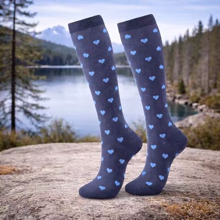 Stödstrumpor Blue Hearts Nr 147