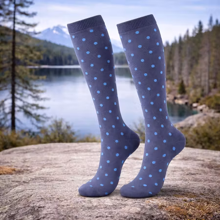 Stödstrumpor Blue dots Nr 146