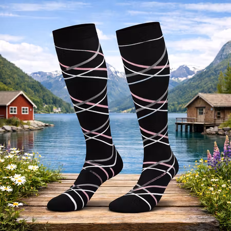 Stödstrumpor Stripes retro Nr 46