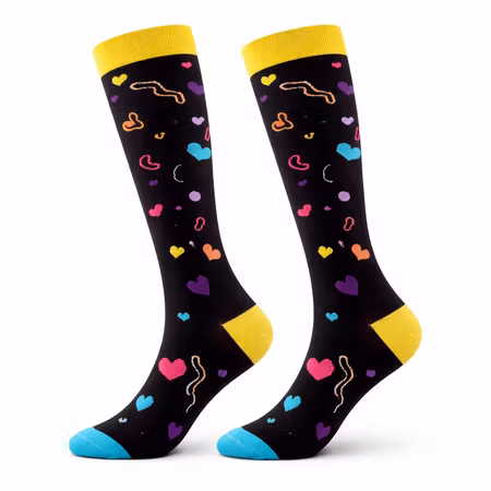 Stödstrumpa Hearts and Clouds nr 83