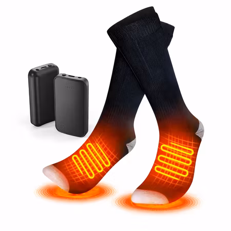 Värmestrumpor med starkt batteri