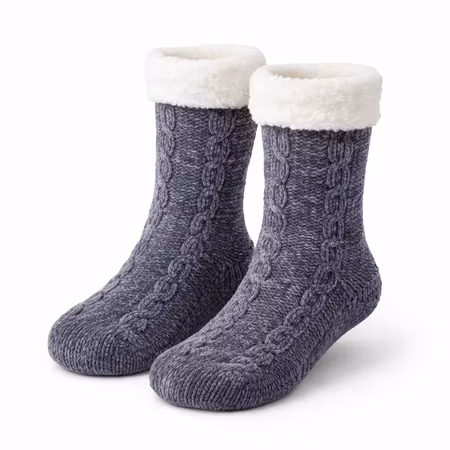 Fodrade sockor med halkskydd