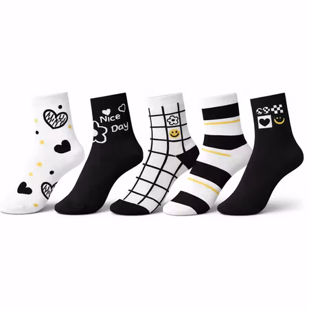 Strumpor Funny Hearts (5-Pack)