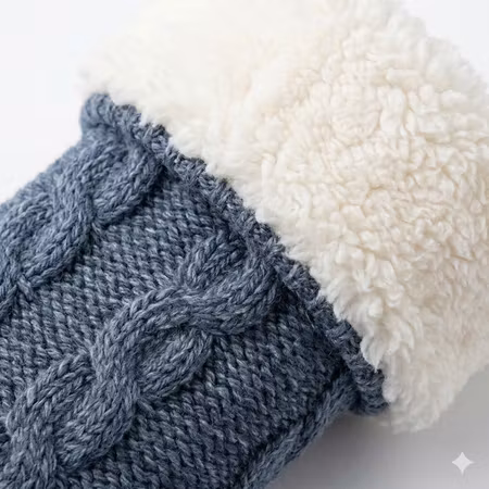 Fodrade sockor med halkskydd