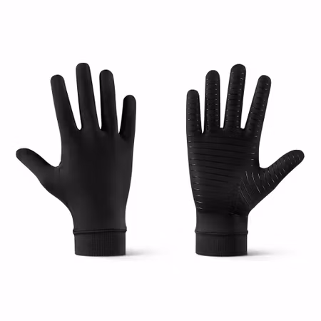 Svarta kompressionshandskar (1 Par)