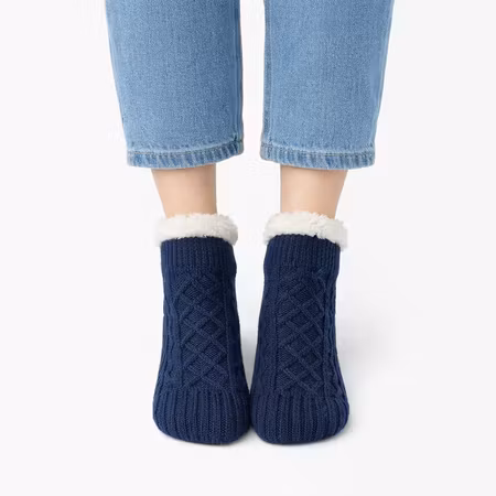 Fodrade sockor med halkskydd
