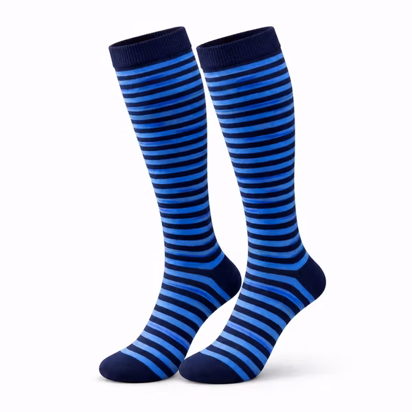 Stödstrumpor Blue Stripes Nr 148
