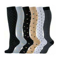 Stödstrumpor Midnight Hart and stripes 6-Pack